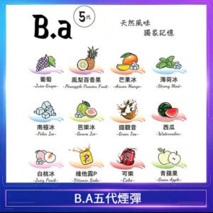 B.A 5代主機煙彈電子煙一盒三顆